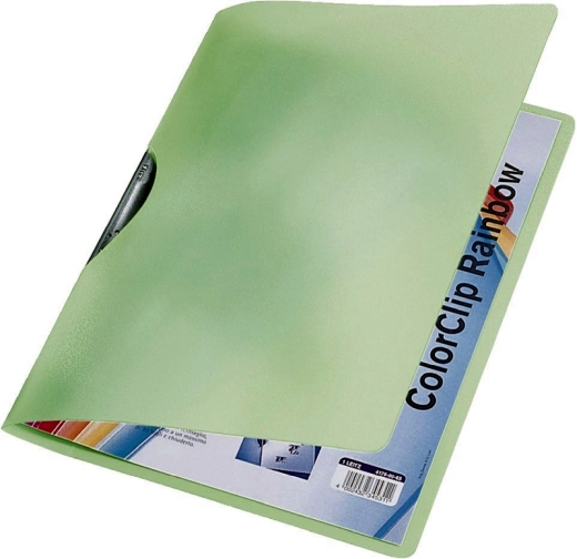 4176 Klemmmappe ColorClip Rainbow, A4, PP, grün